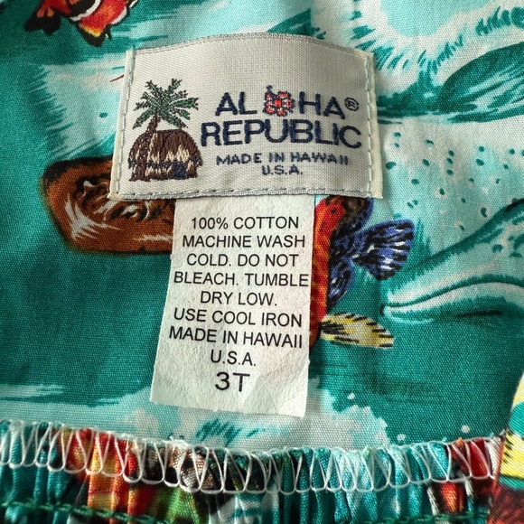 NWT Aloha Republic Made in Hawaii U.S.A Ocean Animal Dress size 3T - Picture 8 of 8